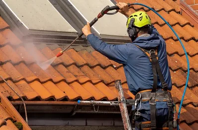 Démoussage et hydrofuge de toiture à Frampas